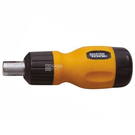 MASTER TOOL, small screwdriver, with ratchet, 6 nozzles, 40-0517