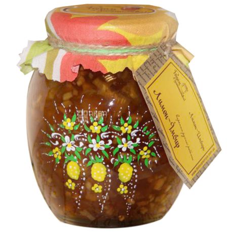 Велика Родина, 480 г, варенье Лимон-Имбирь, стекло