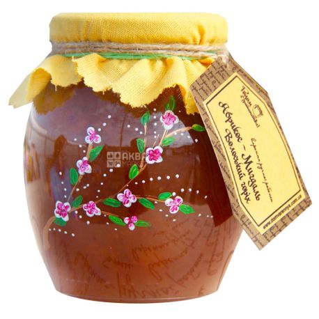 Велика Родина, 460 г, варенье, Абрикос-Миндаль-Грецкий орех, стекло