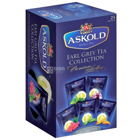 Купить Askold, 25 шт., чай, Earl Grey, Ассорти в АкваМаркет