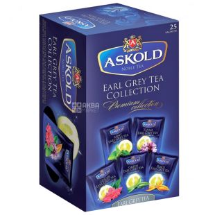 Askold, Earl Grey Collection, 25 пак., Чай Аскольд Эрл Грей, Ассорти