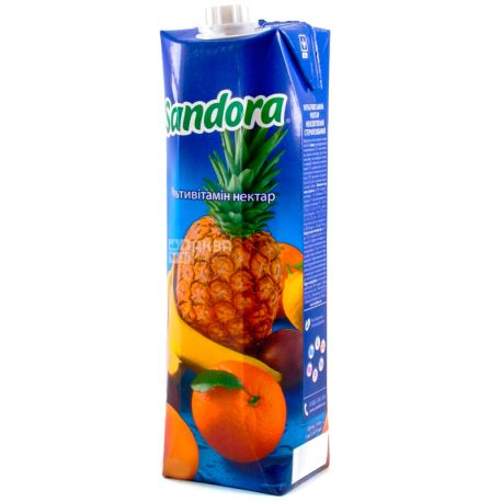Sandora, Мультивитамин, 0,95 л, Сандора, Нектар натуральный