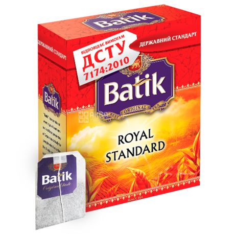 Batik, Royal Standart, 100 пак., Чай Батік, Королівський стандарт, чорний
