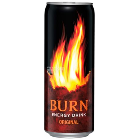 Burn Original, 0,25 л, Напиток энергетический Бёрн Ориджинал