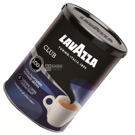 Lavazza, Club, 250 г, Кофе Лавацца, Клаб, средней обжарки, молотый, ж/б
