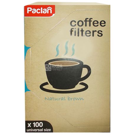 Paclan, 100 шт., Фільтри для кави Паклан, №4, для кавоварок крапельного типу