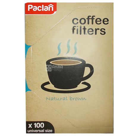 Paclan, 100 шт., Фильтры для кофе Паклан, №4, для кофеварок капельного типа