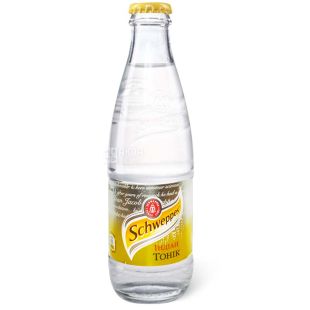 Schweppes Indian Tonic, 0,25 л, Напиток газированный Индиан Тоник с экстрактом трав Швепс, стекло