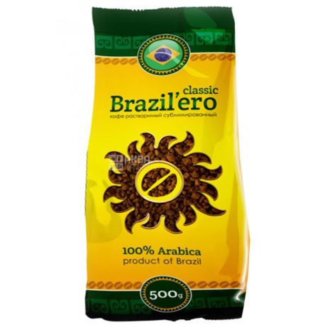 Brazil'ero, 500 г, розчинна кава, Classic 