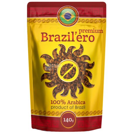 Brazil'ero, 140 г, розчинна кава, Premium
