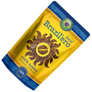 Brazil’ero, 140 г, Кофе без кофеина, Растворимый, Decaf 