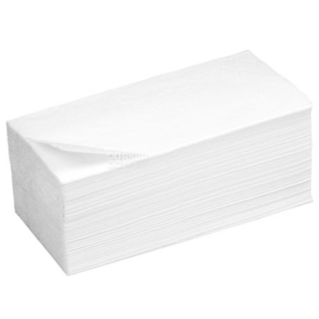 КПК, 170 шт., Бумажные полотенца, Однослойные, Белые