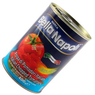 Bella Napoli, 400 г, Помидоры, Кусочками, ж/б