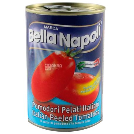 Bella Napoli, 400 g, Tomatoes, Peeled, w / w