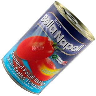 Bella Napoli, 400 г, Помидоры, Очищенные, ж/б
