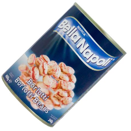 Bella Napoli, 400 г, Квасоля, Борлотті, ж/б