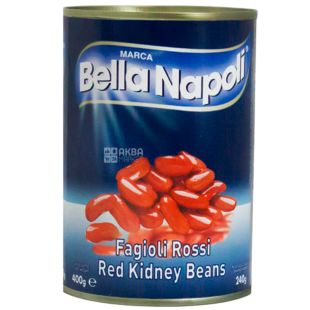 Bella Napoli, 400 г, Фасоль, Красная, Кидни, ж/б