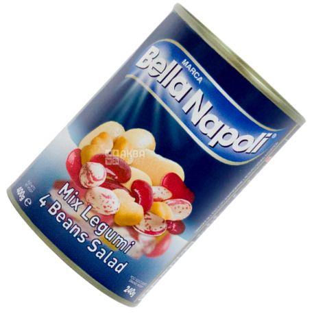 Bella Napoli, 400 г, Ассорти, 4 вида бобовых, ж/б