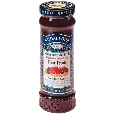 St. Dalfour, 284 g, Jam, Four berries, Sugar free, glass