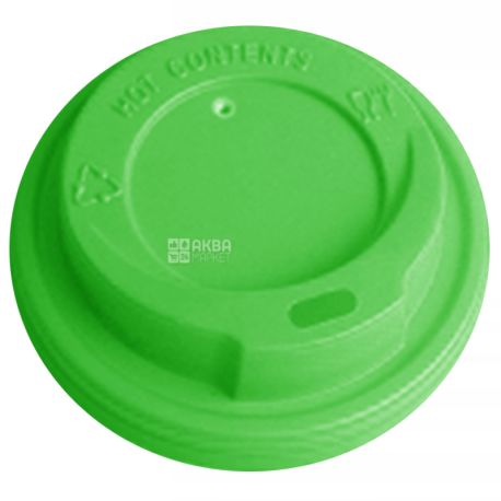 Cover for a disposable glass 175/180 ml, Green, 50 pcs, D69