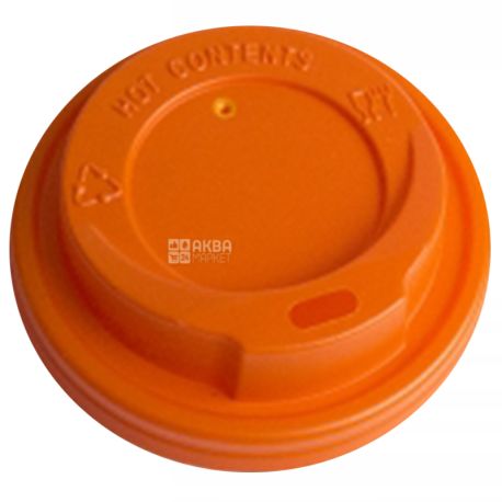 Cover for a disposable glass 175/180 ml, Orange, 50 pcs, D69