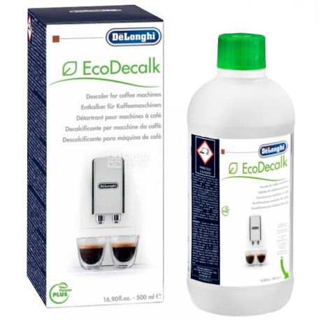 DeLonghi, EcoDecalk, 500 мл, Жидкость для удаления накипи, для кофемашин