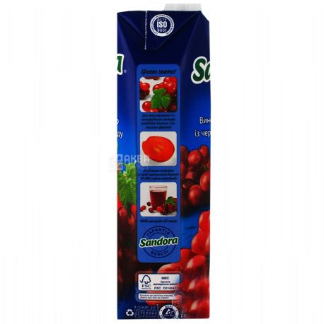 Sandora, 0.95 L, Nectar, Red Grapes