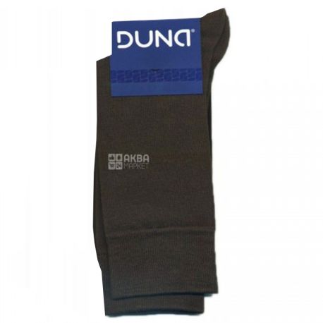 Duna, Size 25-27, Men's Socks, Casual, Brown