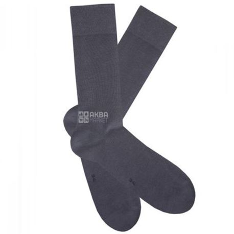 Duna, Size 25-27, Men's Socks, Casual, Dark Gray
