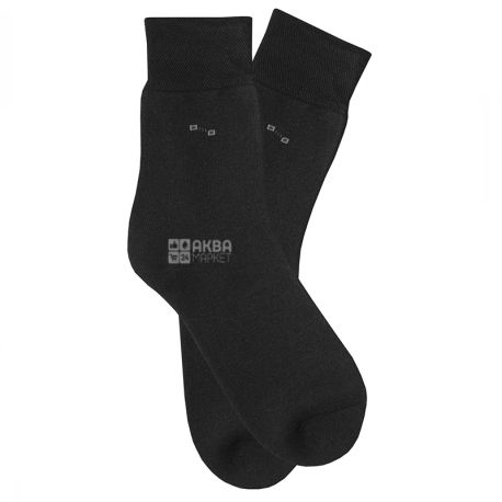 Duna, розмір 23-25, Шкарпетки чоловічі, Утеплені, Чорні