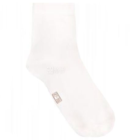 Duna, size 16-18, Children’s Socks, Bamboo, White
