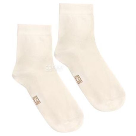 Duna, розмір 16-18, Шкарпетки дитячі, Бамбукові, Молочні