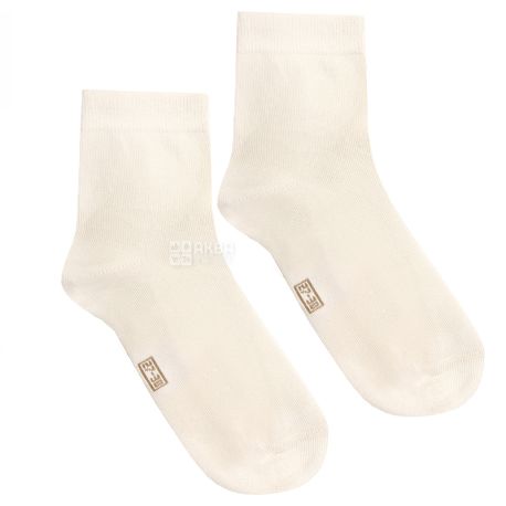 Duna, розмір 22-24, Шкарпетки дитячі, Бамбукові, Молочні