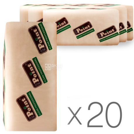 Mirus, Paper towels, Sheet, Double Layers, White V-styling, 20 packs of 160 each
