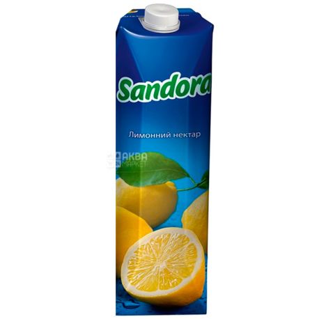 Sandora, Лимонный, 0,95 л, Сандора, Нектар натуральный