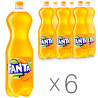 Fanta, Апельсин, Упаковка 6 шт. по 2 л, Фанта, Вода солодка, з натуральним соком, ПЕТ