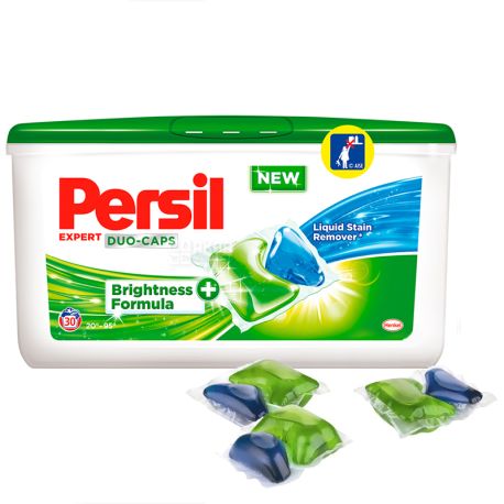 Persil, 30 pcs, washing capsules, Expert Duo-Caps, PET
