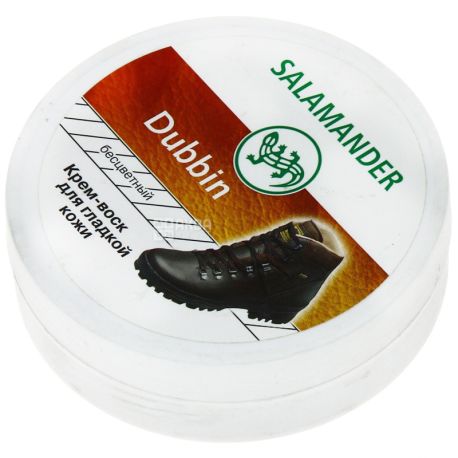 Salamander, 100 мл, Крем-віск для взуття із гладкої шкіри, безбарвний