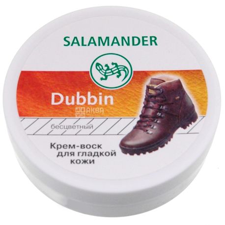 Salamander, 100 мл, Крем-воск для обуви из гладкой кожи, бесцветный