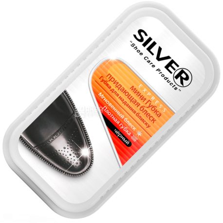 Silver, Міні-губка для гладкої шкіри, чорна