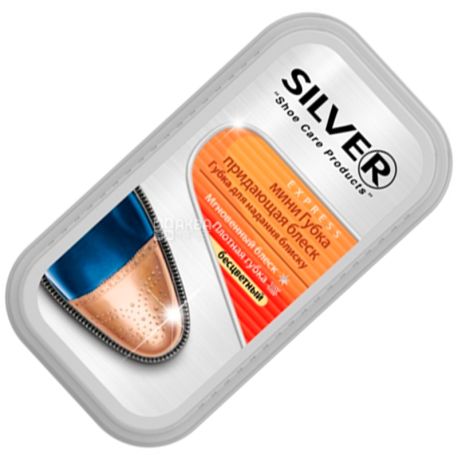 Silver, Губка для гладкой кожи, Мини, Нейтральная