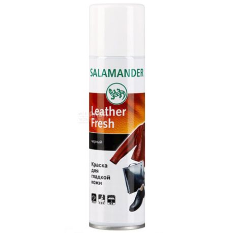 Salamander, 250 мл, Cпрей-краска для гладкой кожи, Черный, ж/б