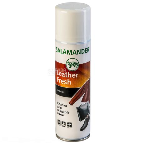 Salamander, 250 мл, Cпрей-краска для гладкой кожи, Черный, ж/б