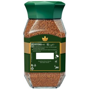 Jacobs Monarch,  95 г, Кофе Якобс Монарх, растворимый, стекло