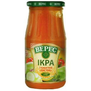 Верес, 500 г, Икра кабачковая, Экстра, стекло