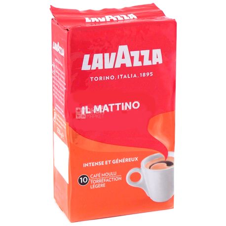 Lavazza, il Mattino, 250 г, Кава Лаваца, Іл Маттіно, темного обсмаження, мелена