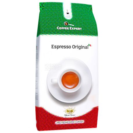 Coffee Expert Espresso Original, 1 кг, Кофе Эксперт Эспрессо Ориджинал, средней обжарки, в зернах