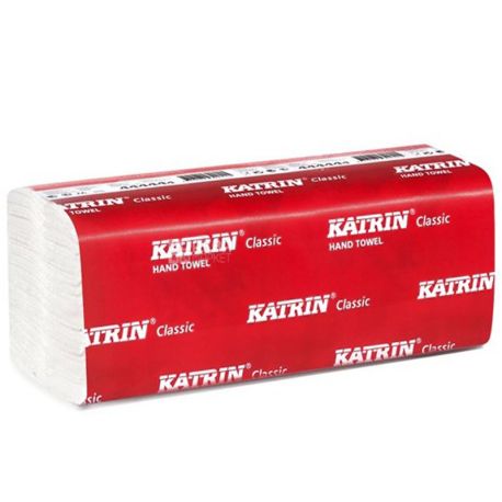 KATRIN, Classic, 150 листов, Бумажные полотенца Катрин, 2-х слойные ZZ-сложения, 22.4х23 см
