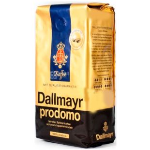 Dallmayr Prodomo, 500 г, Кава в зернах середньої обсмажування Далмайєр, 100% арабіка