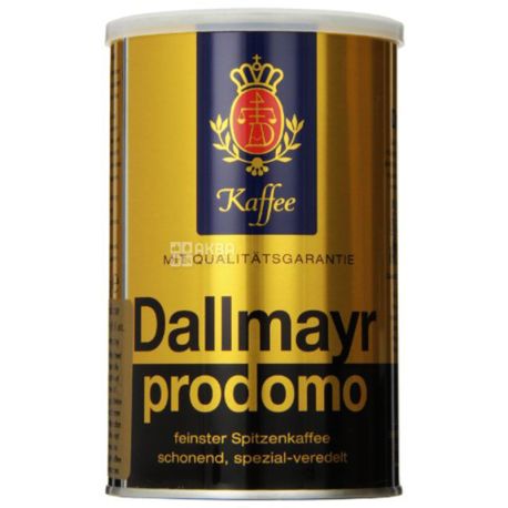 Dallmayr Prodomo, 250 г, Кава Далмайер Промодо, середнього обсмаження, мелений, ж/б